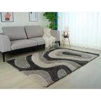 Mateos Shag Abstract Designed Area Rug