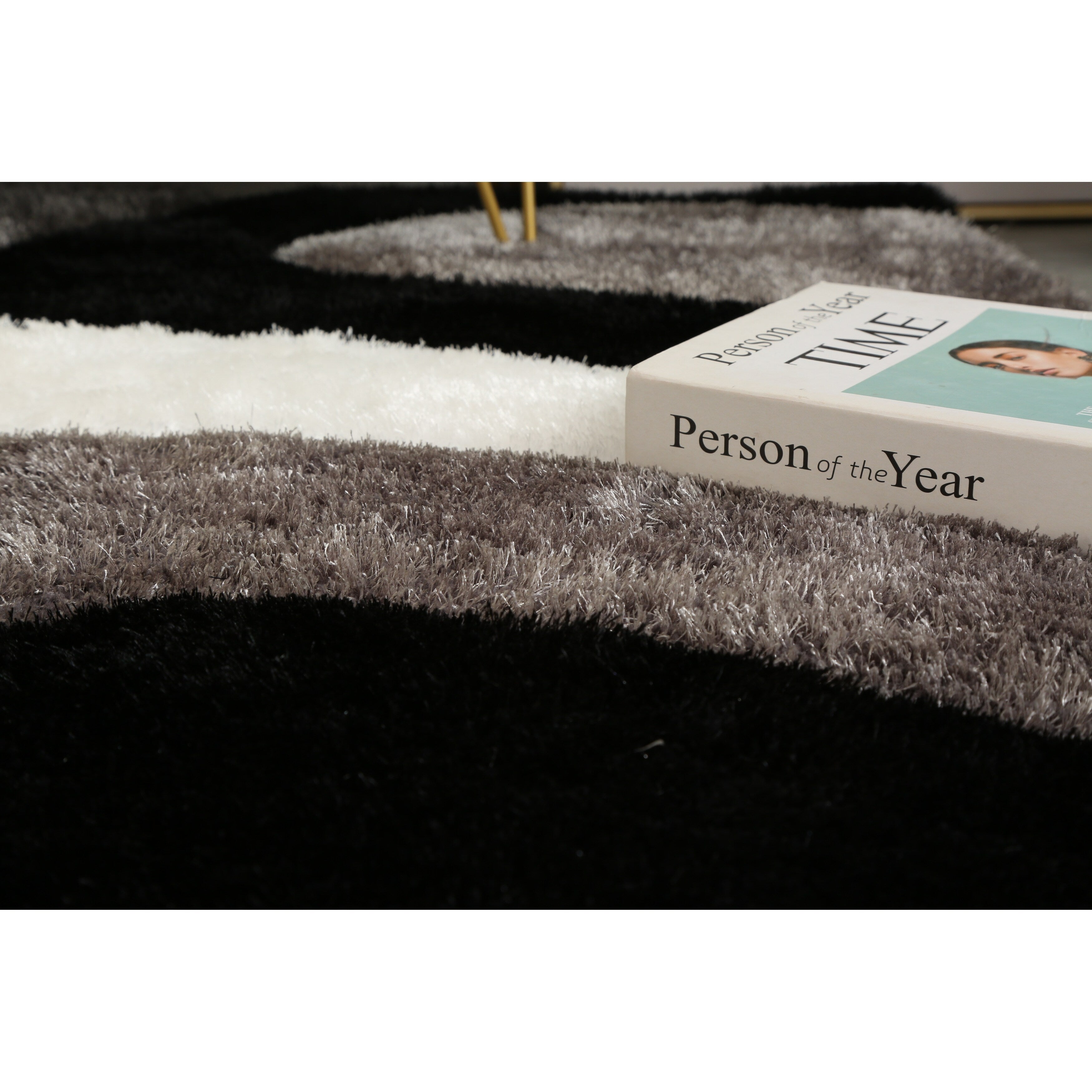 Mateos Shag Abstract Designed Area Rug