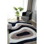 Mateos Shag Abstract Designed Area Rug