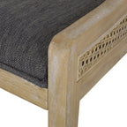 Maurers Cane and Wood Upholstered Dining Chairs (Set of 2) by Christopher Knight Home