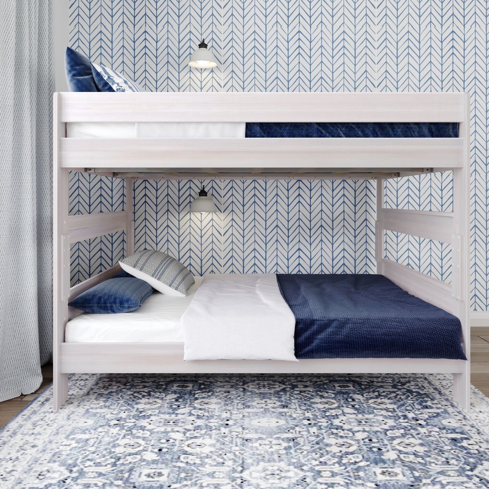 Max and Lily Farmhouse Queen over Queen Bunk Bed