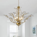 Maxax 4 - Light Unique Classic / Traditional Chandelier with Crystal Accents