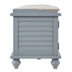 Maybelle Velvet Cushion Shutter Door Storage Bench by iNSPIRE Q Classic