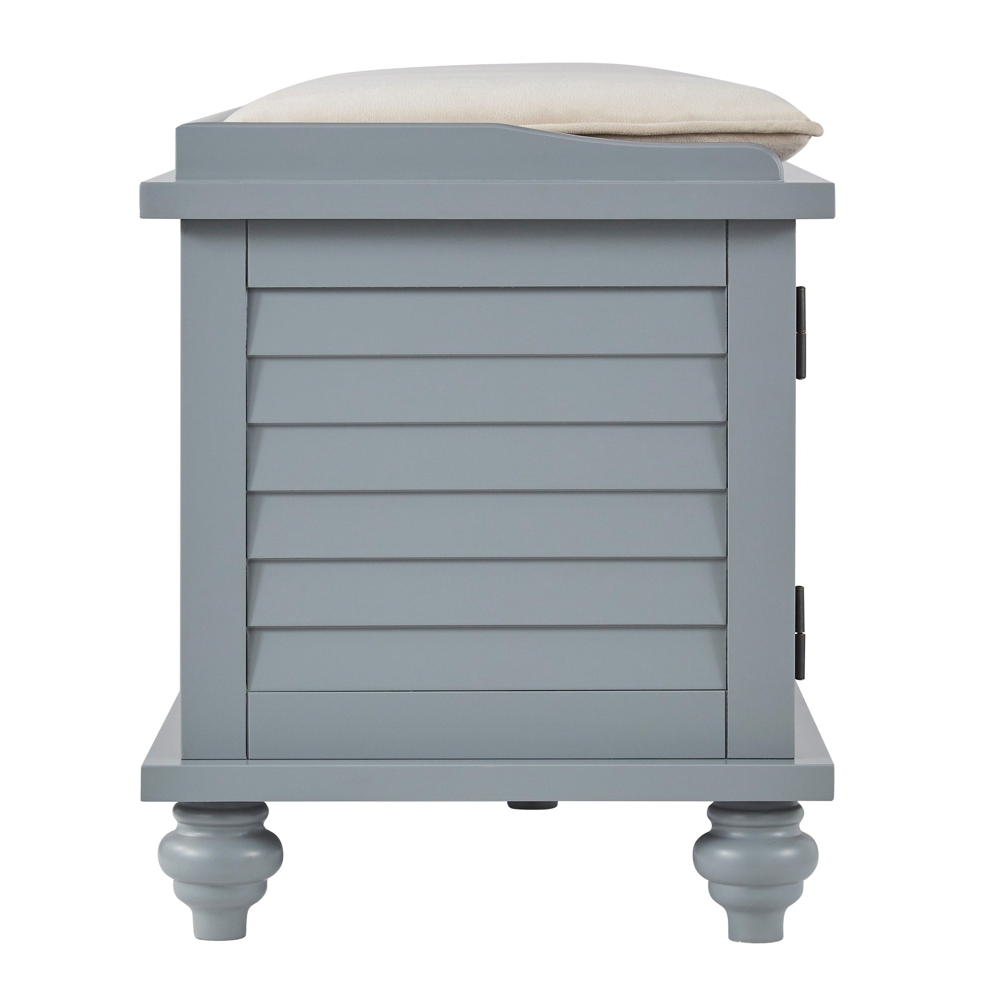 Maybelle Velvet Cushion Shutter Door Storage Bench by iNSPIRE Q Classic