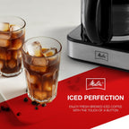 Melitta Aroma Tocco Plus 12-cup Hot and Iced Drip Coffee Maker with Glass Carafe and Touch Control Display