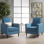 Mervynn Button Tufted Recliner (Set of 2) by Christopher Knight Home