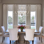 Farmhouse Retro Tree Branch Crystal Chandelier Candle-Style Pendant Light