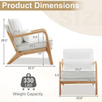 Mid Century Modern Upholstered Accent Chair