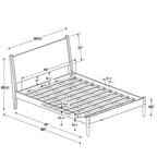 Mid-Century Panel Bed
