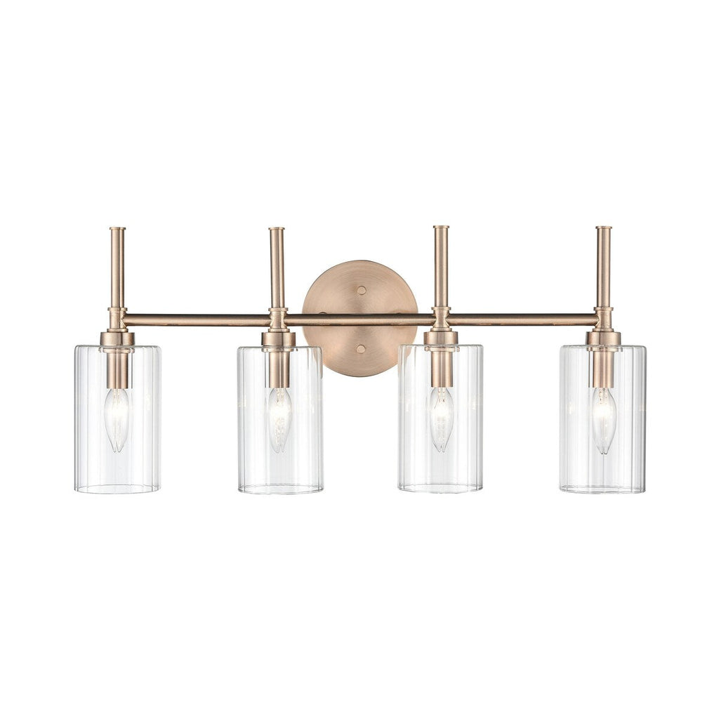Millennium Lighting Chastine Bathroom Vanity Light Fixture with Clear Beveled Glass Shades