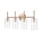 Millennium Lighting Chastine Bathroom Vanity Light Fixture with Clear Beveled Glass Shades
