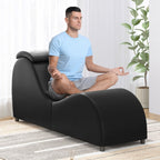 Mixoy Indoor Yoga Chair,Curved Yoga Chaise Lounge Chair for Adults Stretching Exercising Relaxing