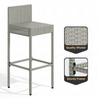 Moasis 5-Piece Outdoor Furniture Wicker Bar Set - 5 PCS