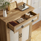 Moasis 5-tier 20 Pair Shoe Storage Cabinet with Double Doors for Entryway