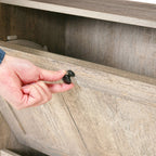 Moasis Shoe Storage Cabinet Organizer with 2 Compartments for Entryway Hallway