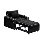 Modern 70.86 3 in 1 Single Convertible Sofa Bed with Adjustable Back and USB Charging Port for Living Room