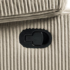 Modern Corduroy Manual Recliner Chair, Lounger Adjustable Recliners with Wide Armrest