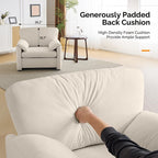 Modern Elephant Ears Armchair Accent Sofa Comfortable Seating for Living Room & Bedroom