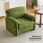 Modern Elephant Ears Armchair Accent Sofa Comfortable Seating for Living Room & Bedroom