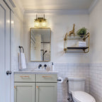 Modern Gold Dimmable Wall Light Glam Cylinder Bathroom Crystal Vanity Light Wall Sconces