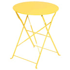 3pc Metal Folding Bistro Set, Weather-Resistant Outdoor/Indoor Conversation Set for Patio, Yard, Garden