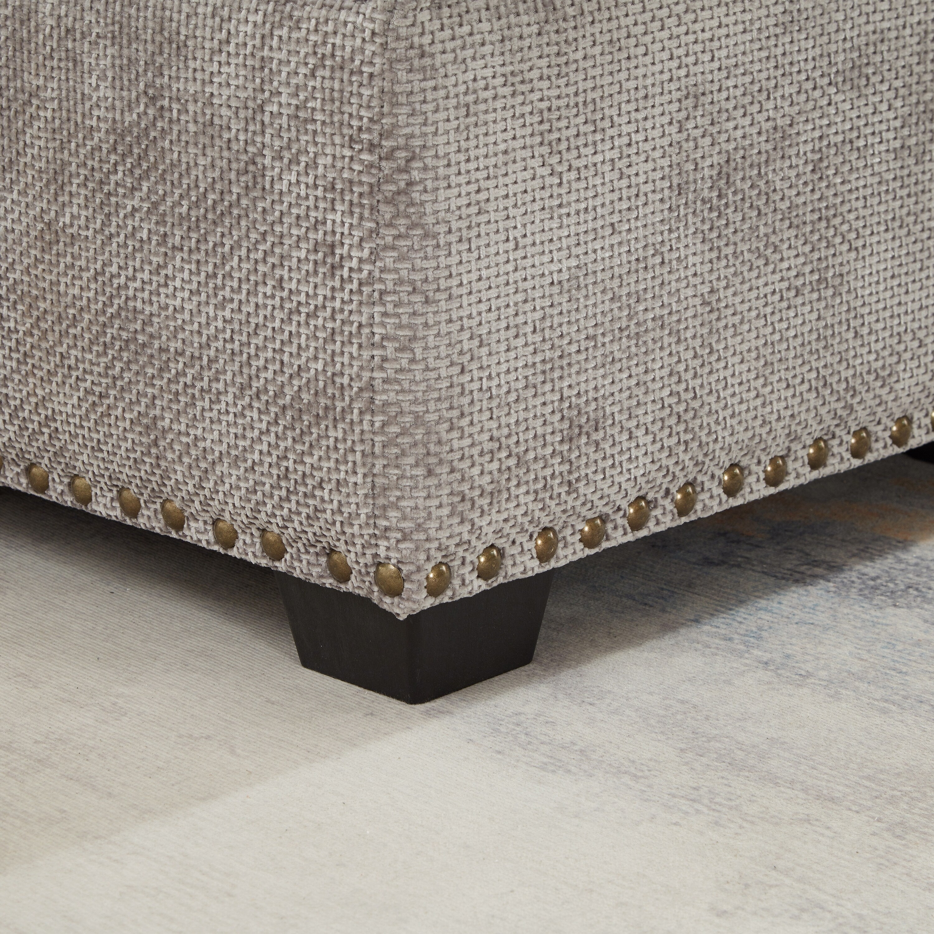 Modern L-Shaped Chenille Sectional Sofa with Pull-Out Sleeper, Storage Seats, Ottoman and 2 Pillows for Living Room