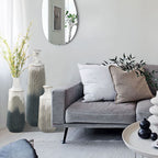 Multi-Color Ombre Metal Bottle Vases (Set of 3)