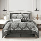 Nanshing Tiana 7 Piece Traditional Damask Comforter Set