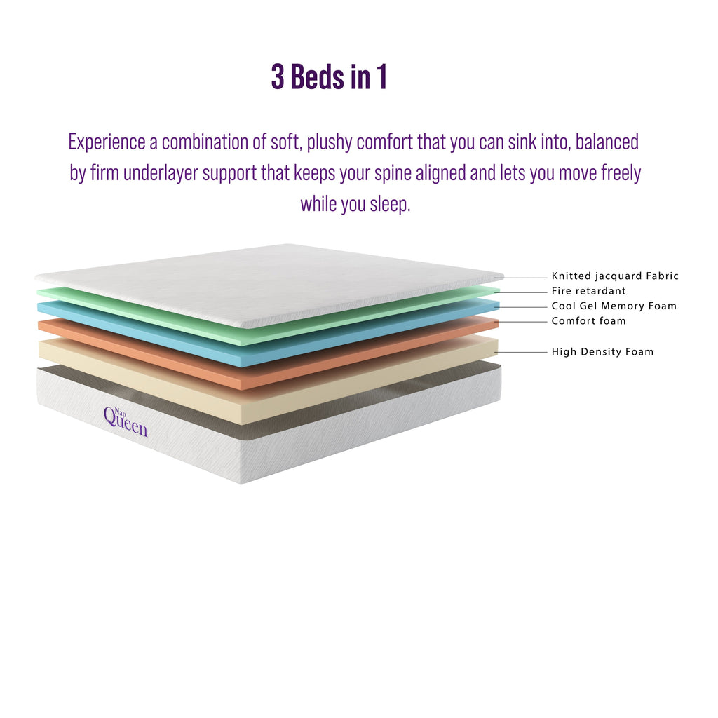 NapQueen Elizabeth 8 Cooling Gel Memory Foam Mattress