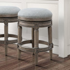 New Ridge Home Goods Chapman Backless Swivel 26 Counter-Height Bar Stool - Counter Height