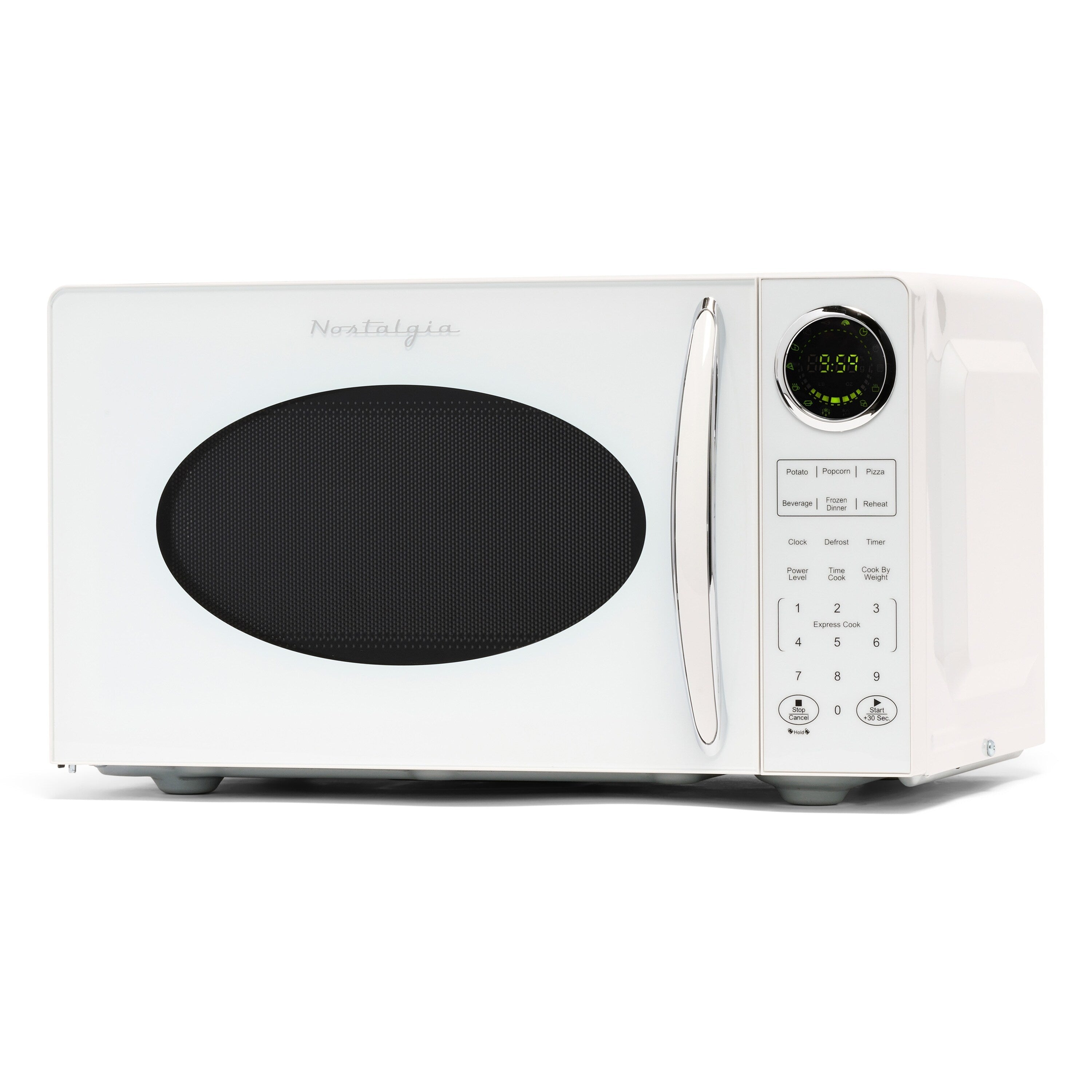 Nostalgia Retro 0.9 Cubic Foot Countertop Microwave Oven