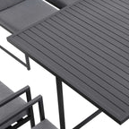 Albany Aluminium 9-Piece Outdoor Cube Dining Set, Grey