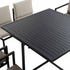 Albany Aluminium 9-Piece Outdoor Cube Dining Set,Taupe