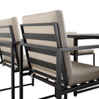Albany Aluminium 9-Piece Outdoor Cube Dining Set,Taupe