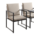 Albany Aluminium 9-Piece Outdoor Cube Dining Set,Taupe
