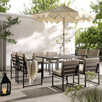 Albany Aluminium 9-Piece Outdoor Cube Dining Set,Taupe