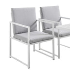 Albany Aluminium 9-Piece Outdoor Cube Dining Set, White