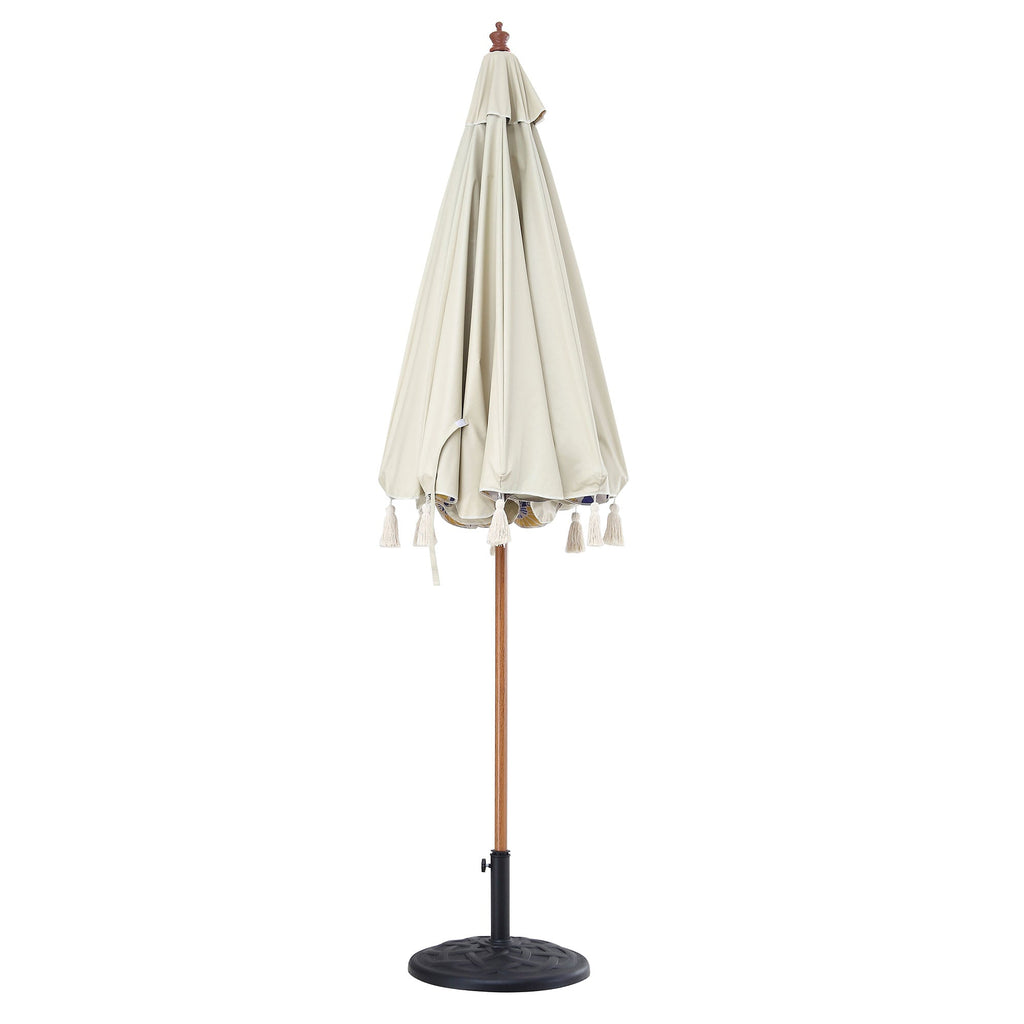 Butterfly & Flower 2.6M Octagonal Tassel Parasol with Aluminium Tilt
