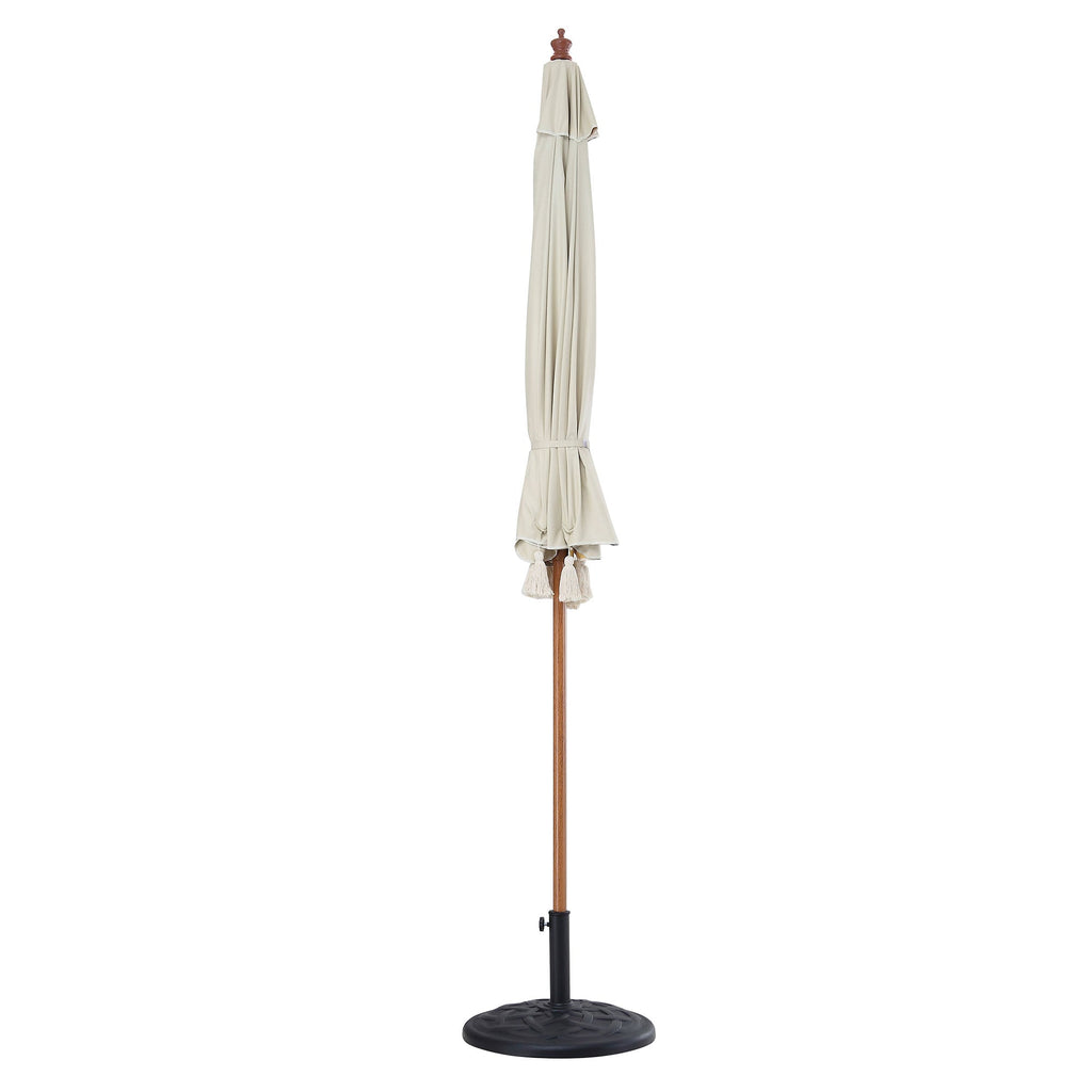Butterfly & Flower 2.6M Octagonal Tassel Parasol with Aluminium Tilt