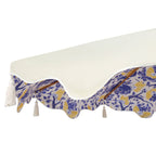 Butterfly & Flower 2.6M Octagonal Tassel Parasol with Aluminium Tilt