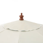 Blue Flower 2.6M Octagonal Tassel Parasol with Aluminium Tilt