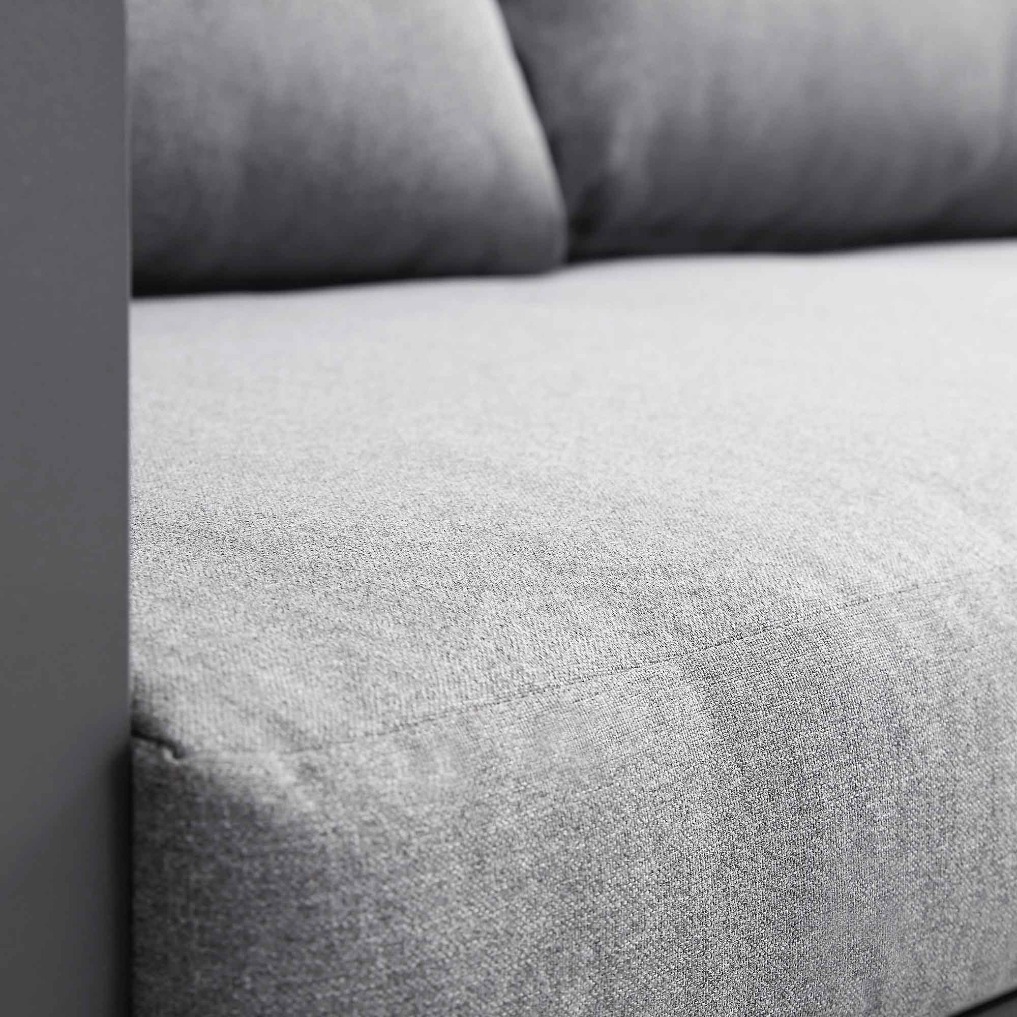 Albany Aluminium Corner Sofa Set with Reclining Back and Coffee Table, Grey