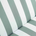 Champneys Outdoor Reclining Swing with Canopy, Sage Green Striped