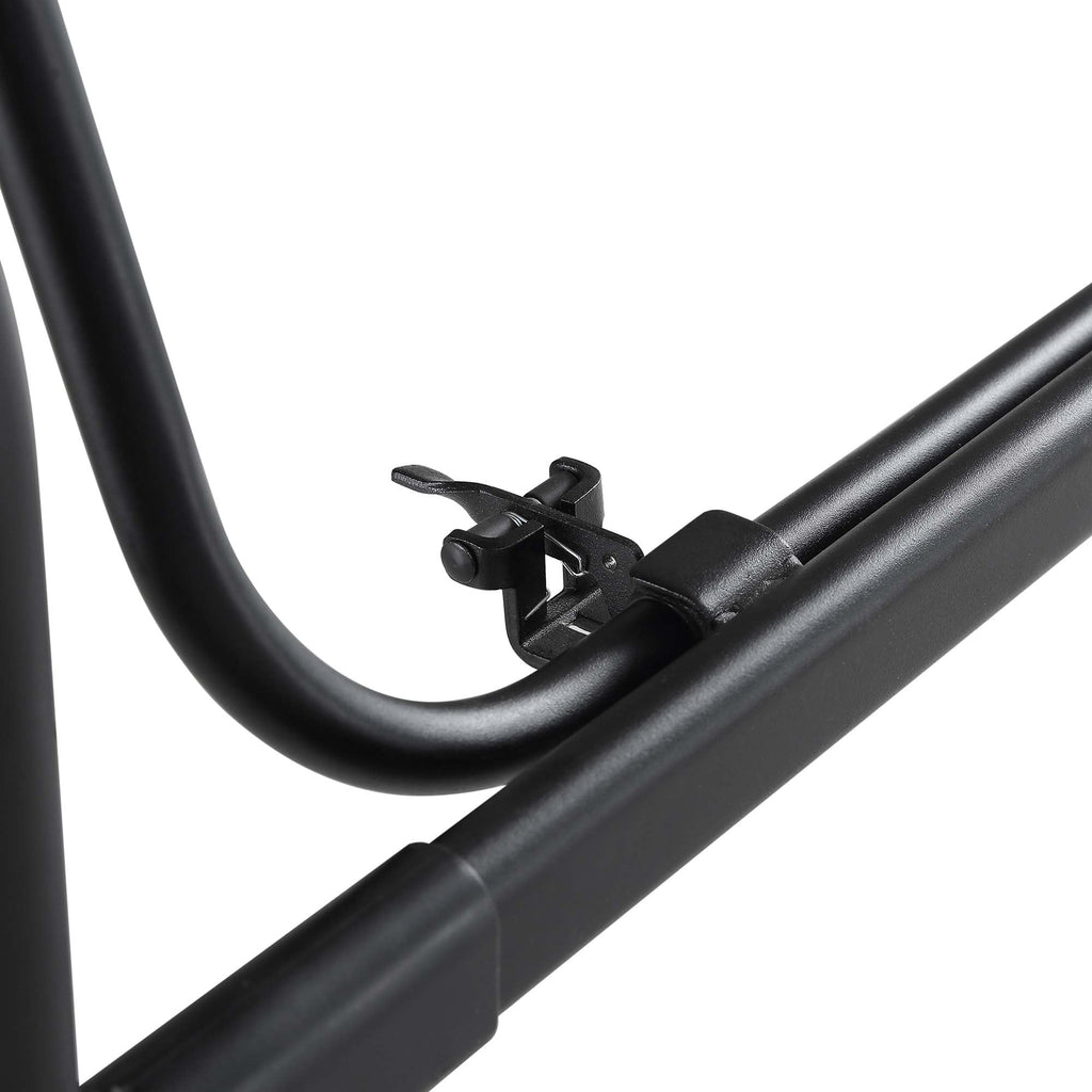 Champneys Outdoor Reclining Swing with Canopy, Taupe Striped