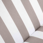 Champneys Outdoor Reclining Swing with Canopy, Taupe Striped