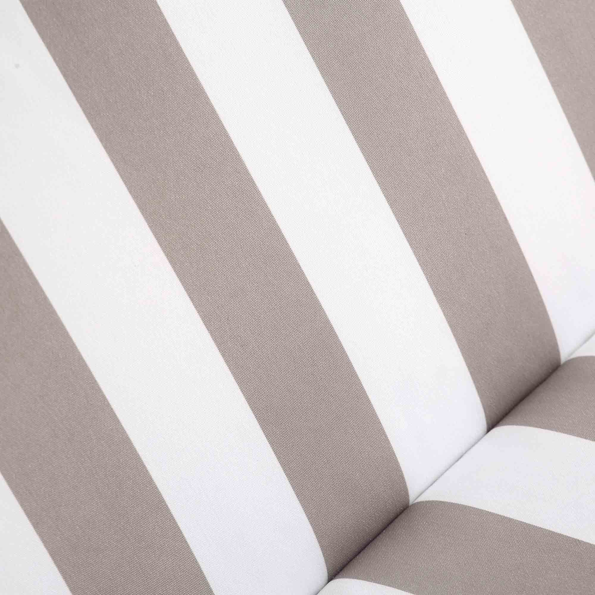 Champneys Outdoor Reclining Swing with Canopy, Taupe Striped