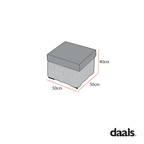 Bellagio Round Wicker Outdoor Footstool, Natural