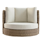 Bellagio Round Wicker Swivel Daybed, Natural