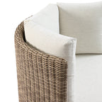 Bellagio Round Wicker Swivel Daybed, Natural