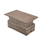 Bellagio Wicker Outdoor Rising Table, Natural